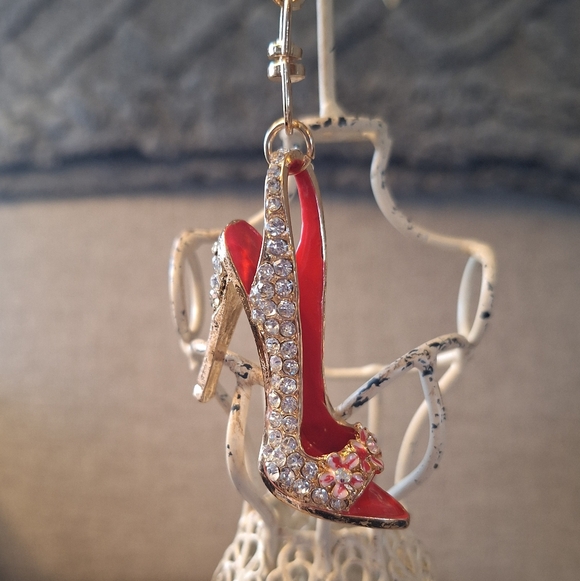 Sparkly High Heel Purse Charm Keychain - Picture 2 of 6